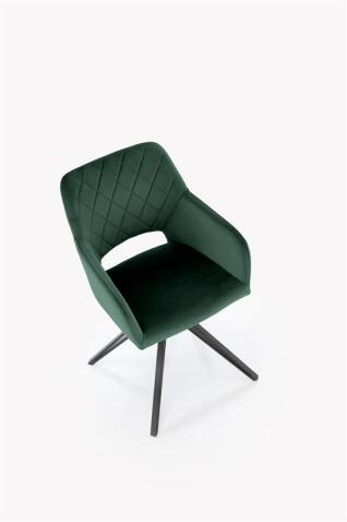 Стул HALMAR K535 зеленый/черный, поворотный