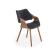 Стул HALMAR K396 черный/орех