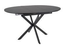 Стол обеденный SIGNAL GASTON Ceramic черный/черный 100-135/100