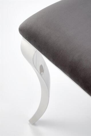 Стул HALMAR K555 серый/серебряный