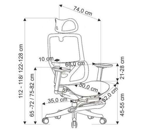 Кресло компьютерное HALMAR OSVALDO черный
