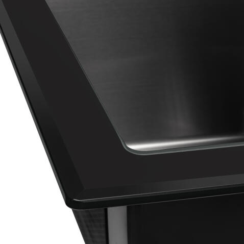 Мойка ARFEKA ECO AR 500*500 GS BLACK GLASS + BLACK PVD NANO