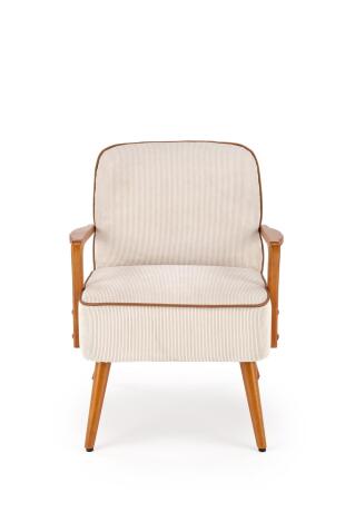 Кресло HALMAR PASTORE светло-серый/светлый орех