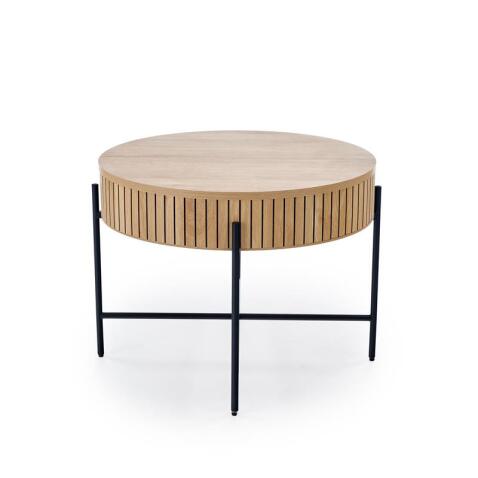 Комплект HALMAR DANTE (2 стола журнальных) натуральный/черный