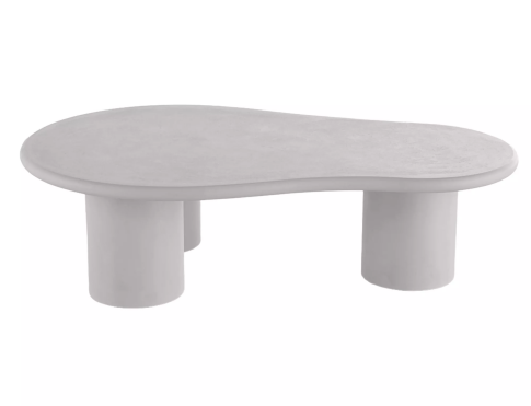 Стол журнальный SIGNAL SELENA светло-серый 130/80/35