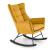 Кресло-качалка HALMAR BAZALTO горчичный