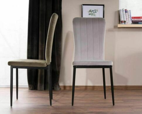 Стул SIGNAL VIGO Velvet Bluvel 03 светло-серый/черный