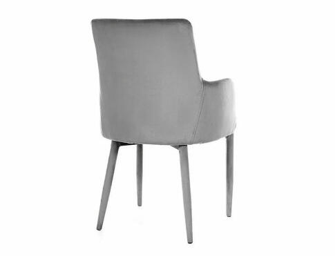 Стул SIGNAL RICARDO Velvet Bluvel 14 серый/серый