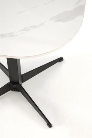Стол журнальный HALMAR BORNA S белый мрамор/черный