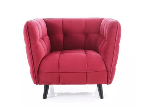 Кресло SIGNAL CASTELLO 1 Velvet Bluvel 59 бордовый/венге