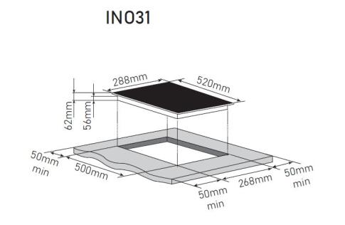 Поверхность индукционная ZORG TECHNOLOGY INO31 black