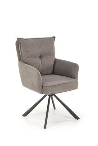 Стул HALMAR K528 серый/черный, поворотный