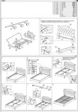 Кровать SIGNAL ASPEN Velvet Bluvel 14 серый/дуб 160/200