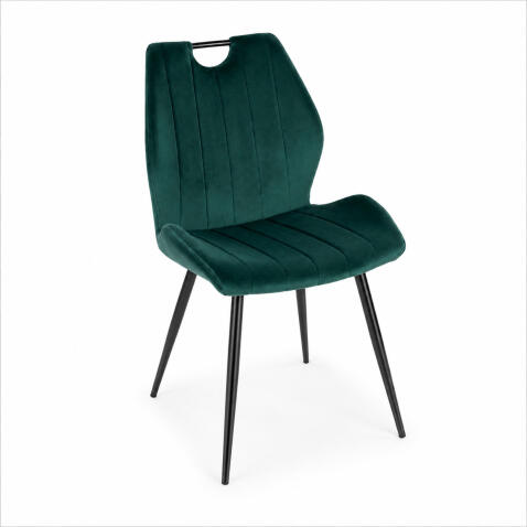 Стул SIGNAL ARCO Velvet Bluvel 78 зеленый/черный