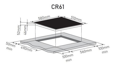 Поверхность электрическая ZORG TECHNOLOGY CR61 black