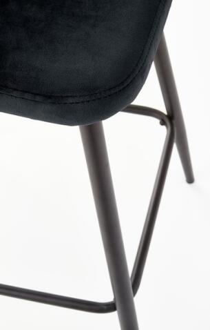 Стул барный HALMAR H96 черный/черный
