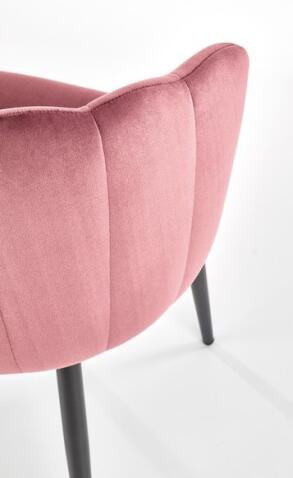 Стул HALMAR K386 розовый/черный
