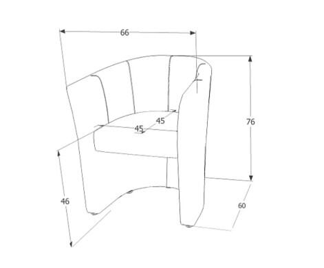 Кресло SIGNAL TM-1 EK-0 крем