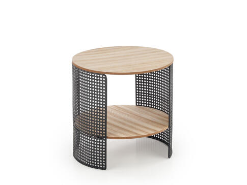 Стол журнальный HALMAR TRAFICA натуральный/черный, 41/41