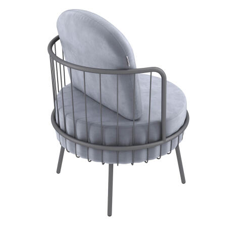 Кресло Sheffilton SHT-AMS123 стальной серый/графит муар