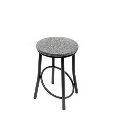 Табурет ВВР Сфера серый/черный, рогожка