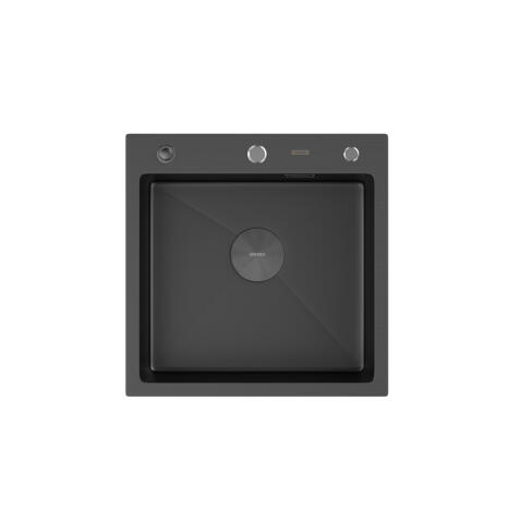 Мойка ARFEKA ECO AR 500*500 POP-UP BLACK PVD NANO