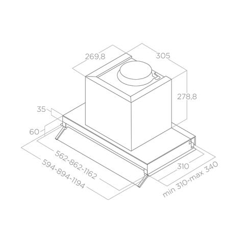 Вытяжка ELICA BOXIN LX/IX/A/90