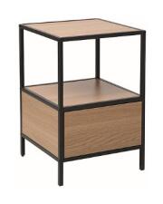 Тумба прикроватная SIGNAL GEO S дуб/черный