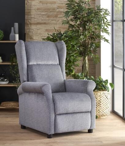 Кресло HALMAR AGUSTIN раскладное, серый