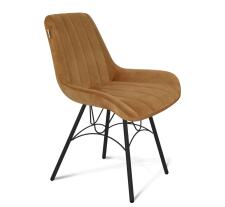 Стул Sheffilton SHT-ST37/S100 горчичный/черный муар