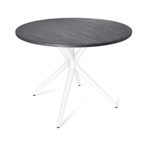 Стол Sheffilton SHT-TU30/TT 90 МДФ белый / каменный уголь Стол Sheffilton SHT-TU30/TT 90 МДФ белый / каменный уголь