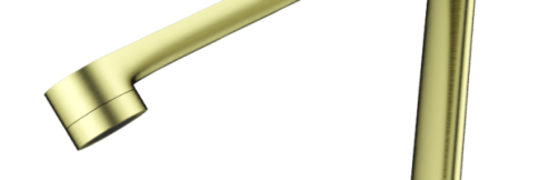 Смеситель для кухни Omoikiri Tara-LG-GM светлое золото/вороненая сталь