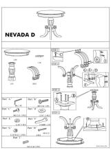 Стол журнальный SIGNAL NEVADA D белый/белый