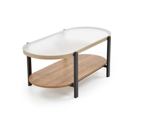 Стол журнальный HALMAR KAMALA натуральный/черный