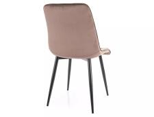 Стул SIGNAL CHIC Velvet Bluvel 38 капучино/черный