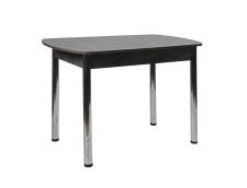 Стол ВВР ЛДСП Раздвижной Камень Темный/Прямое хром, 110/150/70 Стол ВВР ЛДСП Раздвижной Камень Темный/Прямое хром, 110/150/70