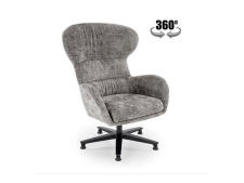 Кресло HALMAR FRANCO серый/черный