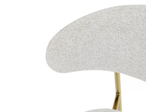 Стул SIGNAL ELTON Raven 22 светло-бежевый/золотой