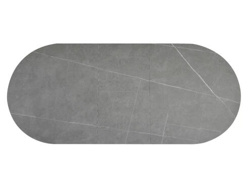 Стол обеденный SIGNAL GASTON Ceramic серый/черный 140-180/80