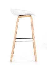 Стул барный HALMAR H86 белый/серый