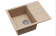 Мойка кухонная AQUASANITA Rock SQR 102 110 AW beige