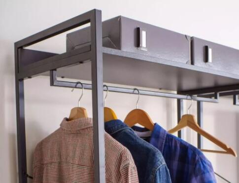 Стеллаж SIGNAL RIN B черный 200/80