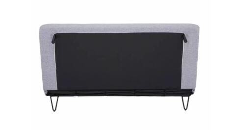 Диван SIGNAL ZENIA Velvet tap. 137 раскладной, серый/черный