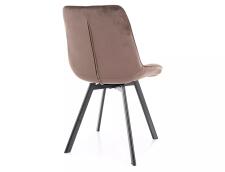 Стул SIGNAL MONTI Velvet Bluvel 38 капучино/черный, поворотный Стул SIGNAL MONTI Velvet Bluvel 38 капучино/черный, поворотный