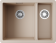 Кухонная мойка Omoikiri Kata 55-2-U-SA Artgranit/бежевый