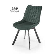 Стул HALMAR K520 темно-зеленый/черный, поворотный