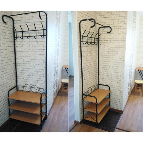 Вешалка Sheffilton M-306 артикул В1-54 черный муар/бук (+)