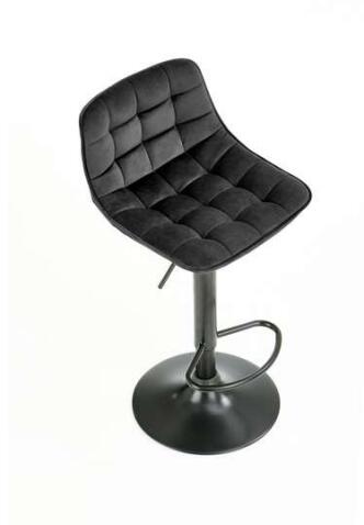 Стул барный HALMAR H95 черный/черный