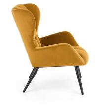 Кресло HALMAR TYRION горчичный/черный Кресло HALMAR TYRION горчичный/черный