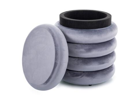 Пуф SIGNAL CALVI Velvet серый